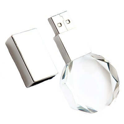 Diamond Crystal USB Drive with LED Light Corporate Gifts Singapore