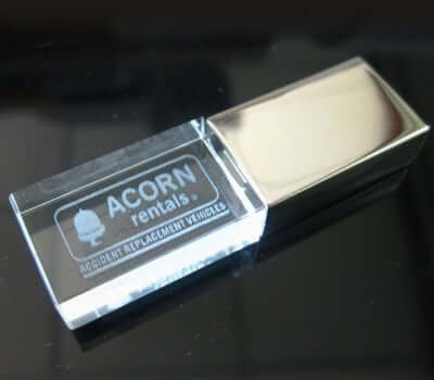 Elegant LED Crystal USB Drive Corporate Gifts Singapore