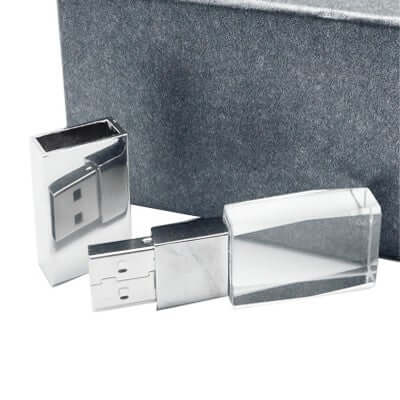 Premium Crystal USB Memory Drive with LED Light Corporate Gifts Singapore
