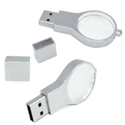 Magnifier Shape Crystal USB Memory Drive with LED Light Corporate Gifts Singapore