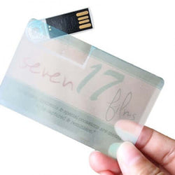 Transparent Swivel USB Card Flash Drive Corporate Gifts Singapore