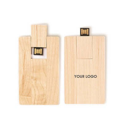 Wooden Card USB Flash Drive Corporate Gifts Singapore