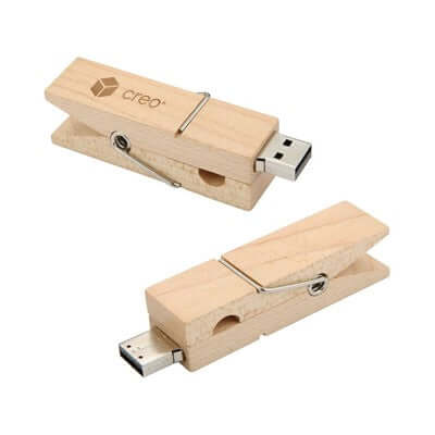 Wooden Clip USB Flash Drive Corporate Gifts Singapore