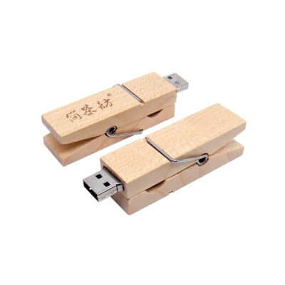 Wooden Clip USB Flash Drive Corporate Gifts Singapore