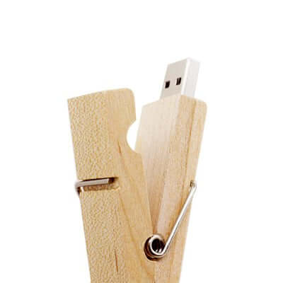 Wooden Clip USB Flash Drive Corporate Gifts Singapore