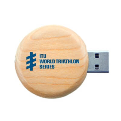 Wooden Round USB Flash Drive Corporate Gifts Singapore