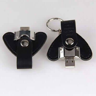 Heart-Shaped Leather Usb Flash Drive Corporate Gifts Singapore