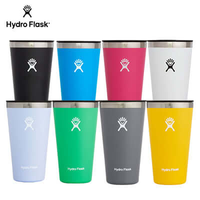 HydroFlask 16oz Tumbler collection in various colors, perfect for corporate gifts and on-the-go refreshment.