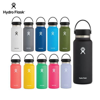 HydroFlask 32oz Wide Mouth Bottle in multiple colors, perfect as a Corporate Gift for hydration enthusiasts.