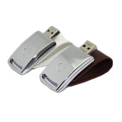 Leather Magnetic Flip USB Drive Corporate Gifts Singapore