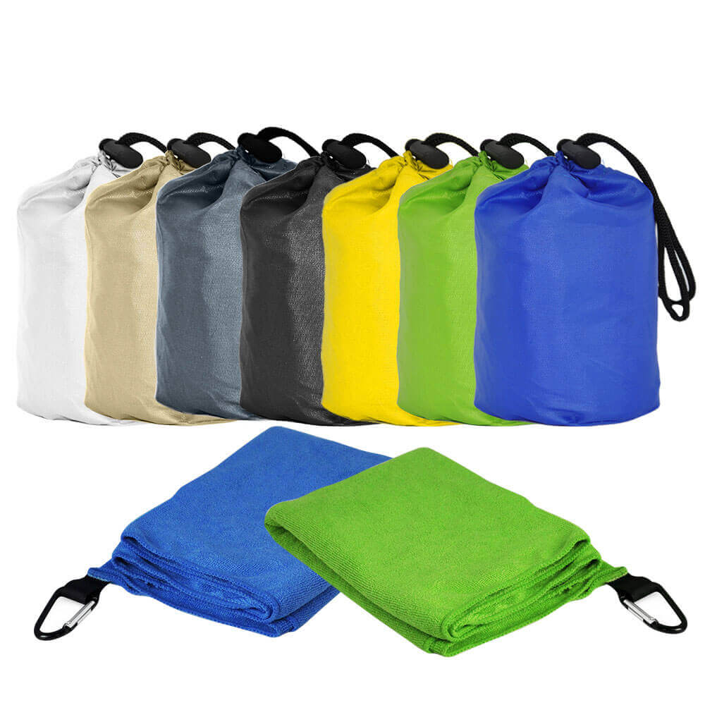 Microfiber Sports Towel with Carabiner Corporate Gifts Singapore