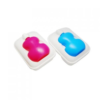 Lighttom Lunch Box with Bottle featuring pink and blue water bottles, stylish and functional for meals on the go.