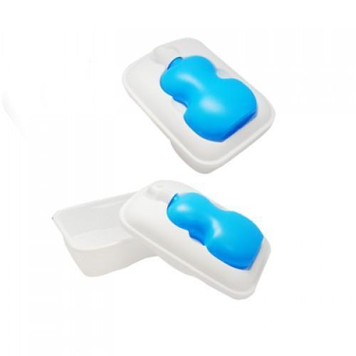 Lighttom Lunch Box with Bottle featuring a blue water bottle and white lunch box, ideal for corporate gifts.