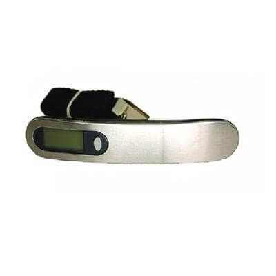 Digital Luggage Scale | Digital in sleek stainless steel design, perfect for travel and corporate gifts.