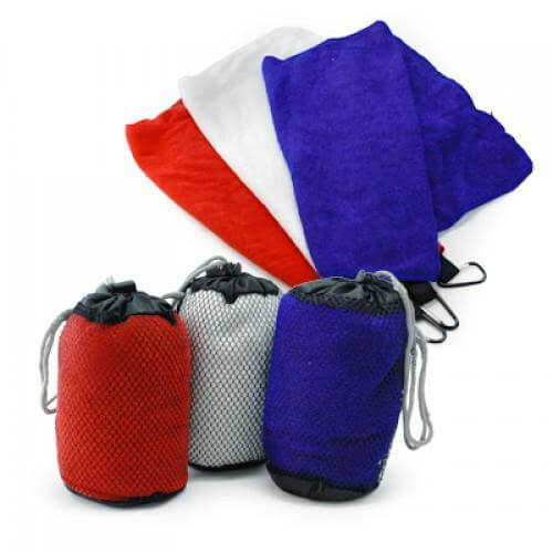 Microfibre Towel with carabiner hook Corporate Gifts Singapore