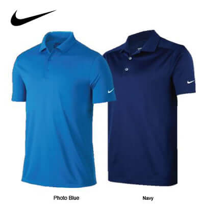 Nike Victory Polo T-Shirt in Photo Blue and Navy colors, ideal for active individuals and corporate gifts.