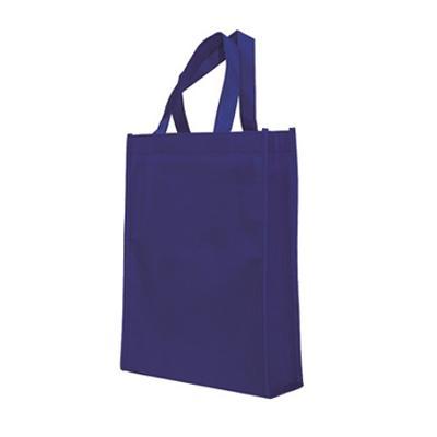 Non Woven Bag (25.4 x 7.6 x 33) in purple, eco-friendly corporate gift for everyday use.