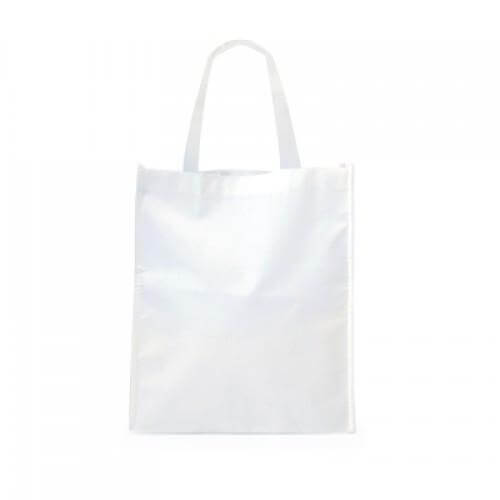 Non-Woven Bag (34x29x8) eco-friendly white carrier tote with durable handles for everyday use.