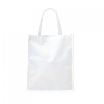 Non-Woven Bag (34x29x8) eco-friendly white carrier tote with durable handles for everyday use.