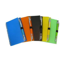 Notebook with Colour Ball Pen Set showcasing vibrant colors for creative writing, ideal as a Corporate Gift Singapore.