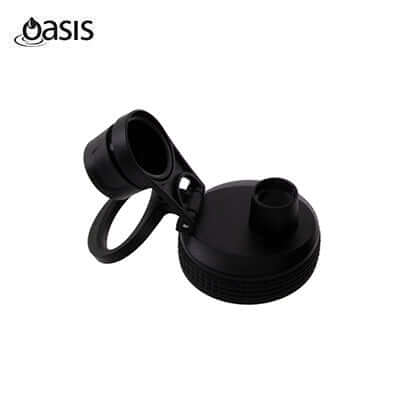 Oasis Stainless Steel Insulated Sports Water Bottle with Screw Cap 1.1L cap design for easy drinking.