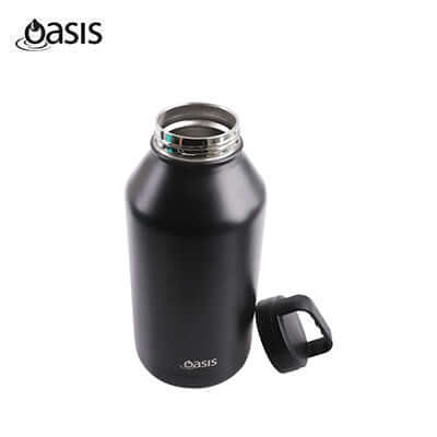 Oasis Stainless Steel Insulated Titan Water Bottle 1.9L with easy grip handle and sleek design.