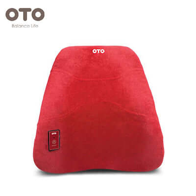 OTO Back Support in red color designed for posture improvement and back pain relief