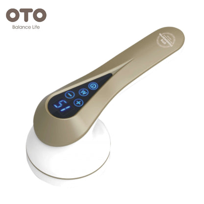 OTO PowerSpin handheld massage stick with LED display for ultimate relaxation and body shaping.