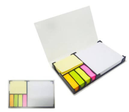 Notepad with post-it in translucent PVC cover | AbrandZ Corporate Gifts