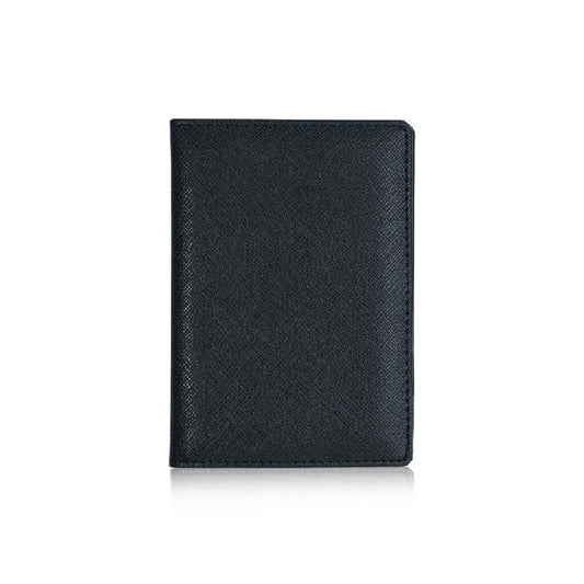 Havana Passport Holder in sleek black PU leather, a stylish travel accessory perfect for corporate gifts.