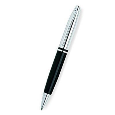 Pen | Cross | Calais - elegant black and chrome pen, ideal as a corporate gift in stylish packaging.