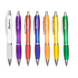 Plastic Ball Pen with Rubber Grip Corporate Gifts Singapore