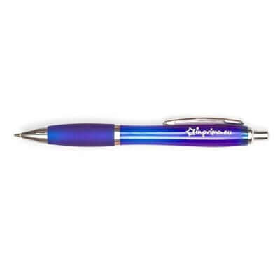Plastic Ball Pen with Rubber Grip Corporate Gifts Singapore