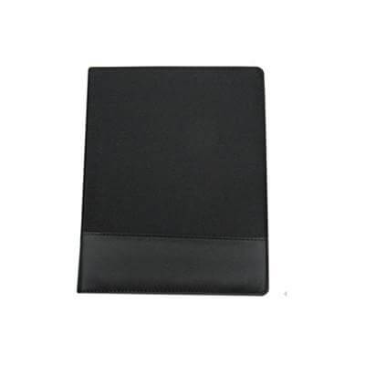 Portfolio | Notepad | A5 in black microfiber with sleek design, ideal for professional use and corporate gifts.