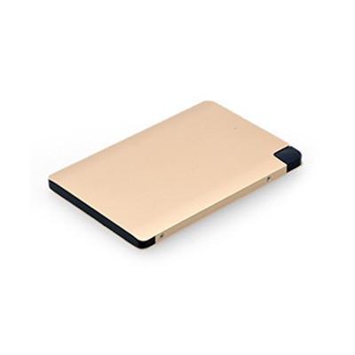 Powerbank | 4000 mAh in gold, sleek design perfect for portable charging and corporate gifts.
