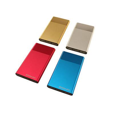 Powerbank | 8000 mAh available in Gold, Silver, Pink, and Blue, perfect for corporate gifts.
