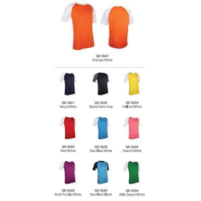 Quick Dry Contrasting Unisex T-shirt Corporate Gifts Singapore
