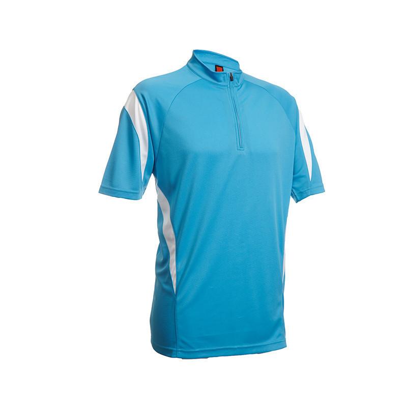 Quick Dry Mandarin Collar T-shirt with Stripes Corporate Gifts Singapore