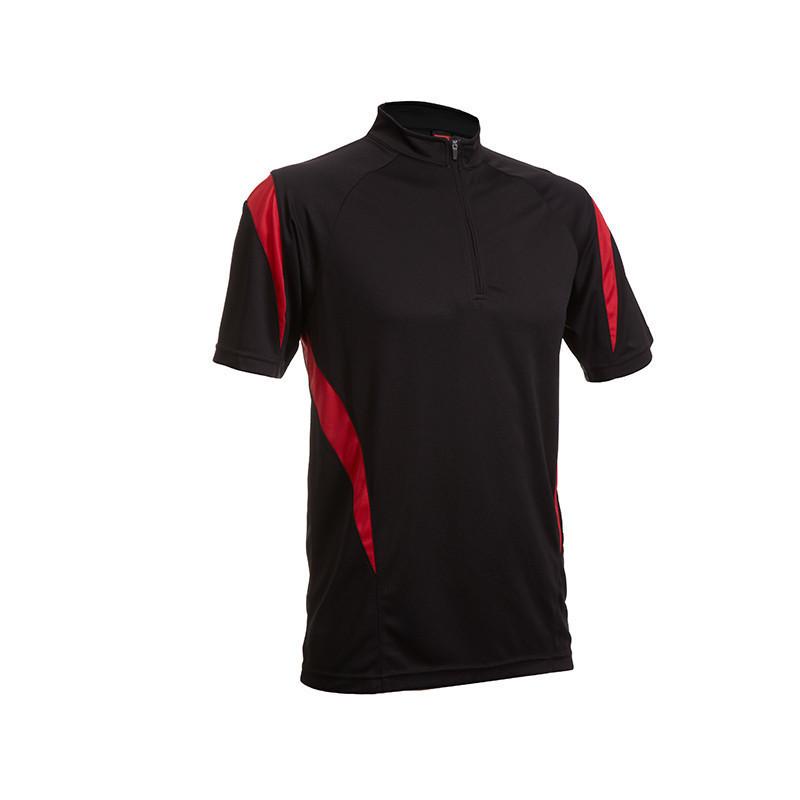 Quick Dry Mandarin Collar T-shirt with Stripes Corporate Gifts Singapore