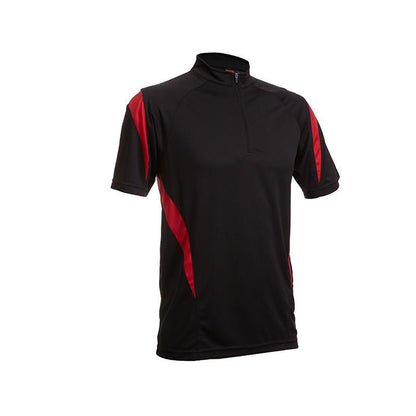 Quick Dry Mandarin Collar T-shirt with Stripes Corporate Gifts Singapore