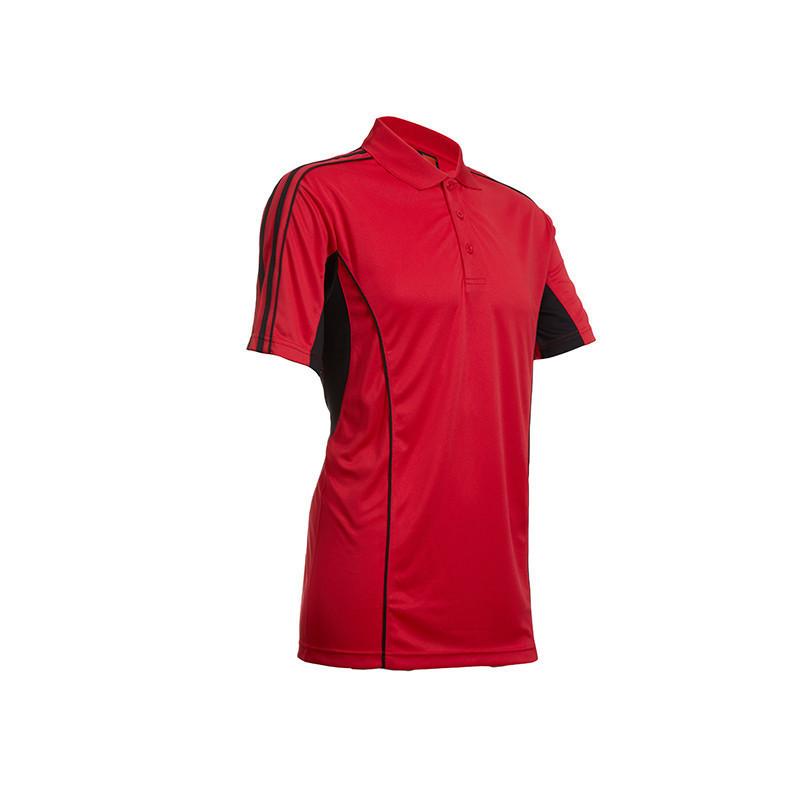 Quick Dry Unisex Polo T-shirt with shoulder stripes accents. Corporate Gifts Singapore