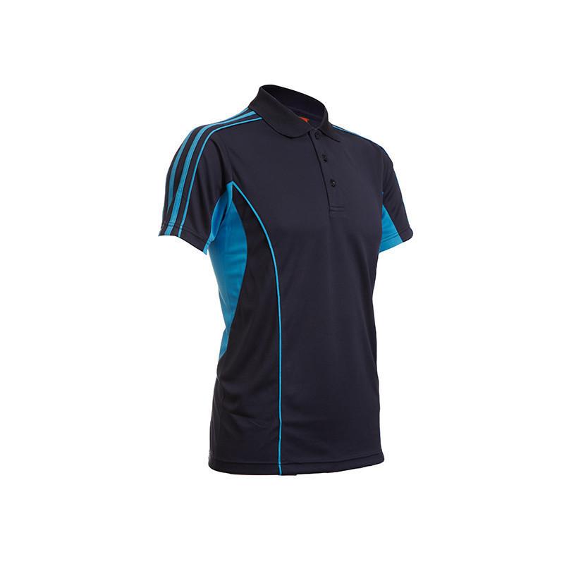 Quick Dry Unisex Polo T-shirt with shoulder stripes accents. Corporate Gifts Singapore