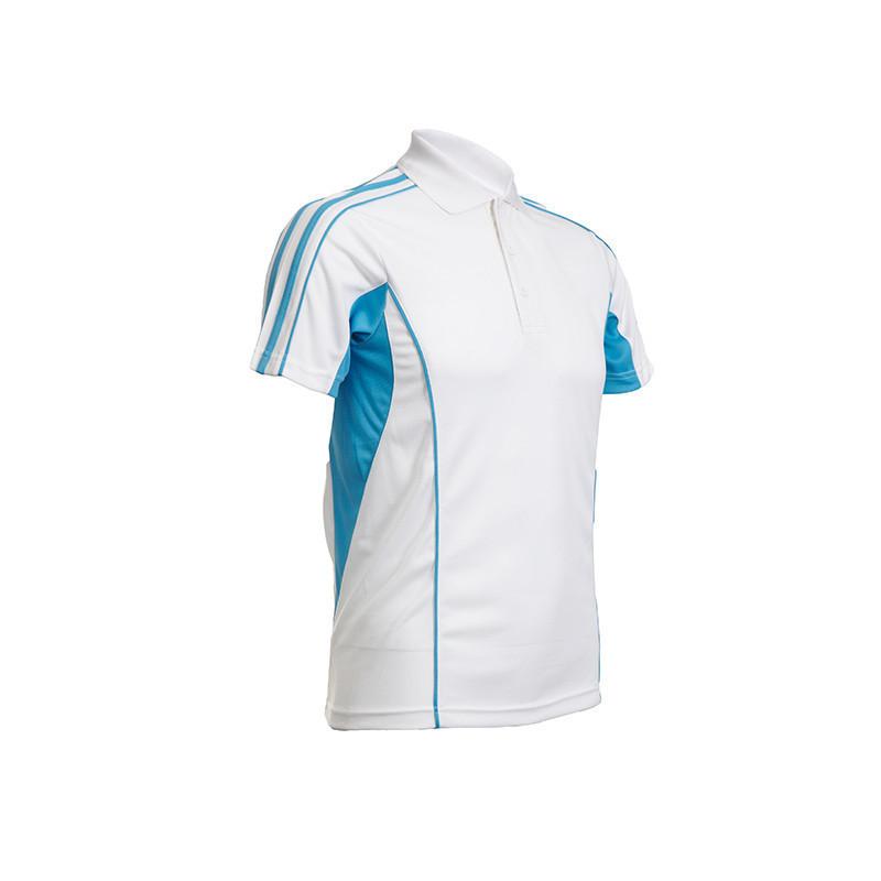 Quick Dry Unisex Polo T-shirt with shoulder stripes accents. Corporate Gifts Singapore