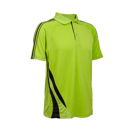 Quick Dry Unisex Polo T-shirt with Stripes accents Corporate Gifts Singapore