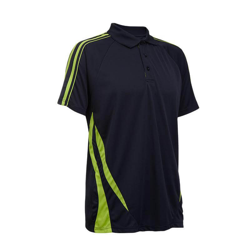 Quick Dry Unisex Polo T-shirt with Stripes accents Corporate Gifts Singapore