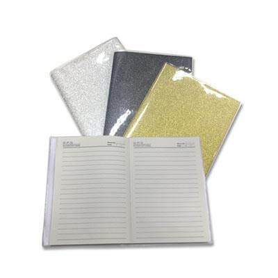 Shimmering NoteBook With Pvc Cover Corporate Gifts Singapore