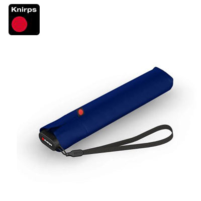 Knirps US.050 Ultra Light Slim Manual Umbrella in navy blue, ideal corporate gift for travel.