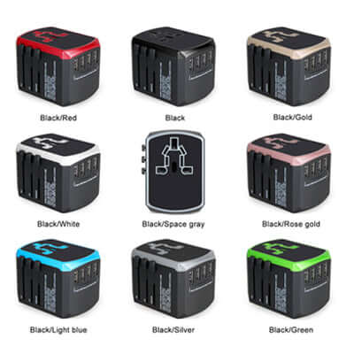 Travel Adapter with 4 USB Port Corporate Gifts Singapore