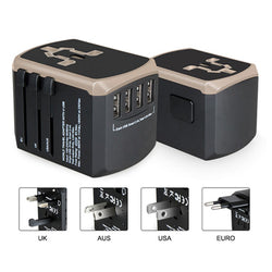 Travel Adapter with 4 USB Port Corporate Gifts Singapore