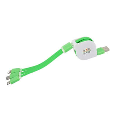 3 in 1 Retractable Cable with Type C Corporate Gifts Singapore